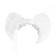 PARTYSHOW 羽毛天使翅膀, 白色, 1個