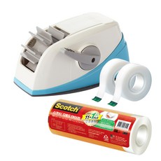 쓰리엠 원터치 테이프 디스펜서 + 테이프 리필 2종 + 550 리필 12mm 12p, 블루, 1세트