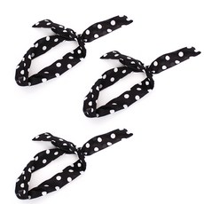 PARTYSHOW 飛天圍巾, 圓點黑色, 3個