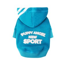 PUPPY ANGEL 運動刷毛連帽拉鍊外套, 723 BL