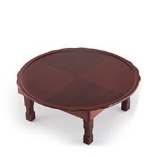 남원목기 원형 모자이크 교자상, 체리 + 갈색