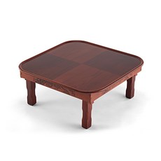 Namwonmoggi 名品南原 春香谷馬賽克方形橢圓桌, 櫻桃木色 + 棕色