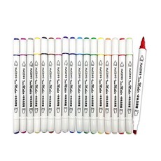 Bluemato 雙頭麥克筆 18色 TMP002, 混合顏色, 18個