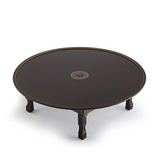 Namwonmoggi 名品南原 蒼空鑲嵌圓形古典桌 600 x 600 x 270 mm, 櫻桃色 + 棕色