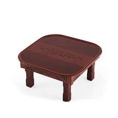 Namwon Mokgi 鑲嵌方形橢圓形 450 x 450 x 220 mm, 櫻桃+棕色