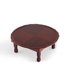 Namwonmoggi 名品南原 圓形馬賽克韓式矮桌, 櫻桃色 + 棕色