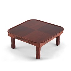 Namwonmoggi 名品南原 春香谷馬賽克方形橢圓桌, 櫻桃木色 + 棕色