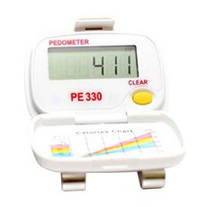 Shinwoo Electronics 3D加速度傳感器計步器PE330, 白色的, 1個