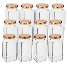 Glasslock 方形密封罐 250ml+蓋子 隨機出貨, 12組