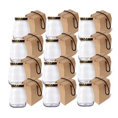 미르코리아 글라스락 G 캔디 유리밀폐용기 250ml + 선물상자 + 뚜껑 랜덤 발송, 12세트