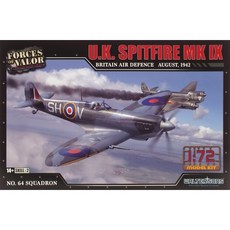레프리카 프라모델 1/72 U K 스핏파이어 MK IX 전투기 브리튼 1942 프라모델 WTS101636KIT, 1개