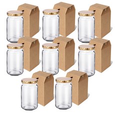 Mirkorea G NEW 500 方形瓶 + 禮物盒 + 瓶蓋隨機出貨, 450ml, 8套