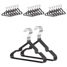 조은리빙 논슬립 어린이 철제 옷걸이, 블랙, 200개