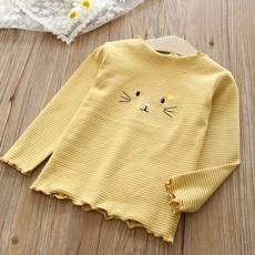 Conti Kids 女童喵喵刺繡 T 卹