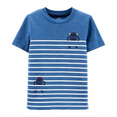 카터스 남아용 스트라이프 몬스터 슬럽 져지 티셔츠