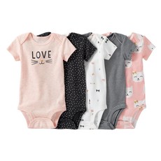 카터스 베이비 여아용 5p 키티 오리지널 바디수트