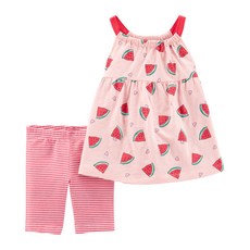 카터스 베이비 여아용 워터멜론 탱크 탑 & 바이크 쇼트 팬츠 2p 세트