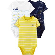 카터스 남아용 3종 웨일 오리지널 바디수트