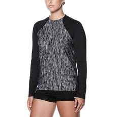 나이키 여성용 수영복 러쉬 헤더 롱 슬리브 래쉬가드 NESS8336001