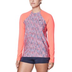 나이키 여성용 수영복 러쉬 헤더 롱 슬리브 래쉬가드 NESS8336422