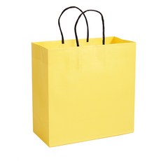 봄91 NA 紙質購物袋 15入, 黃色