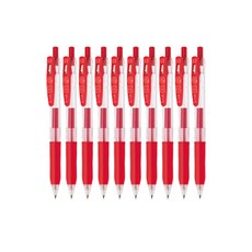 ZEBRA SARASA CLIP 鋼珠筆 0.3mm, 紅色, 10個