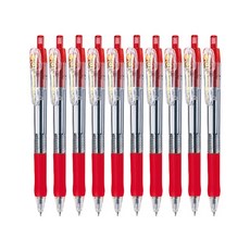 ZEBRA 斑馬牌 Tapli Clip 原子筆 1.0mm, 紅色, 10個