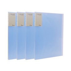 ECO Chungwoon A4新透明文件夾 10頁, 天空藍, 4個