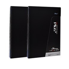 ECO Chungwoon Plus 活頁樂譜夾 20頁 A4, 黑色, 2個