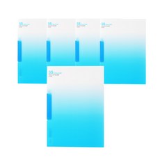 ECO Chungwoon 一鍵式單夾A4板夾, 天藍色, 5個