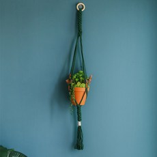 ASPASIA Garden Forest Macrame 花盆衣架 2p, 綠色