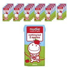 nudie 蘋果汁, 200ml, 24個