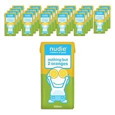 nudie 柳橙汁, 200ml, 24個