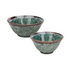 AIKA 藍花流泉 飯碗湯碗組, 混色, 飯碗 + 湯碗