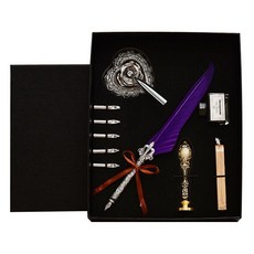 Trilua 羽毛鋼筆組, 1.0mm, 紫色