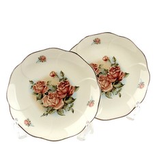 퀸로즈 원형접시 대, 1개