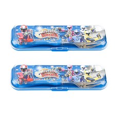 金剛戰士湯匙+叉子+餐具盒, 手裏劍戰隊忍忍者款, 2組