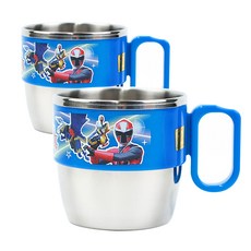 POWER RANGERS 金剛戰士不鏽鋼單耳水杯, 忍者款, 2入