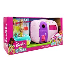 Barbie 露營車芭比娃娃玩具組, 混色