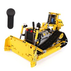 레프리카 2.4GHz 블럭 TECH rc 스마트 중장비 불도저 535pcs (CBT740156), 혼합색상, 1개