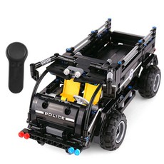 레프리카 2.4GHz 블럭 TECH rc 스마트 폴리스 수송차량 462pcs (CBT740088), 혼합색상, 1개