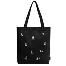 Okstar 小狗刺繡帆布包