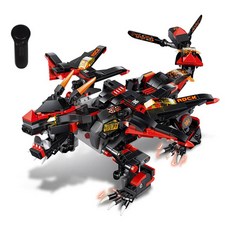 레프리카 2.4GHz 블럭 TECH rc 스마트 락 드래곤 433pcs (CBT740217), 혼합색상, 1개