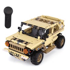 레프리카 2.4GHz 블럭 TECH rc 스마트 아머 지프차량 535pcs (CBT740095), 혼합색상, 1개