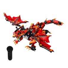 레프리카 2.4GHz 블럭 TECH rc 스마트 파이어 드래곤 485pcs (CBT740194), 혼합색상, 1개