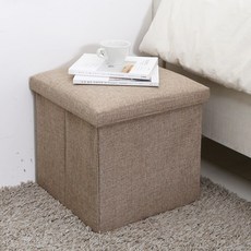 VANESSDECO 布藝折疊收納凳 S號, 米色