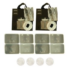 도나앤데코 PP내열강화 2인 도시락 풀세트 블랙, 2세트, 11종