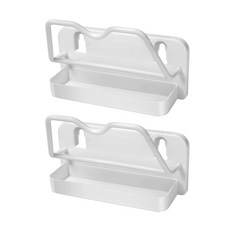 접착 냄비뚜껑 거치대, 화이트, 2개