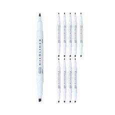 ZEBRA 斑馬牌 Mildliner 雙頭螢光筆, 灰色, 10支