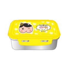 릴팡 엉덩이탐정 스텐김밥밀폐도시락 대, 혼합 색상, 1개